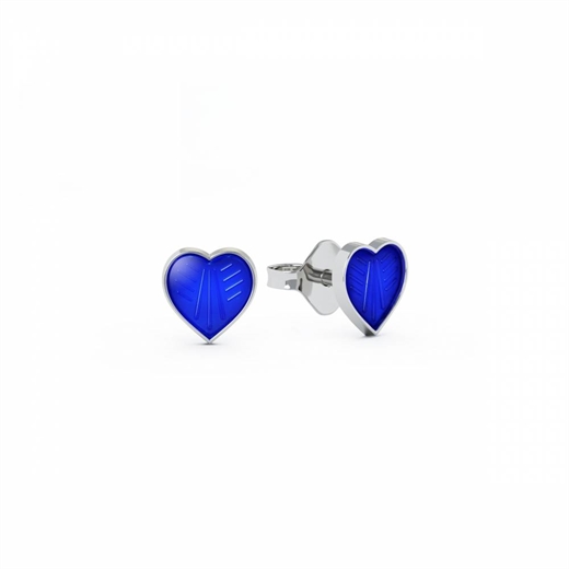 Ørestikker med blå hjerter - Pia & Per
