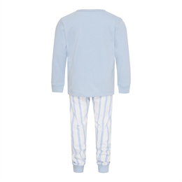 bySKAGEN pyjamas med stribet buks - dino blå