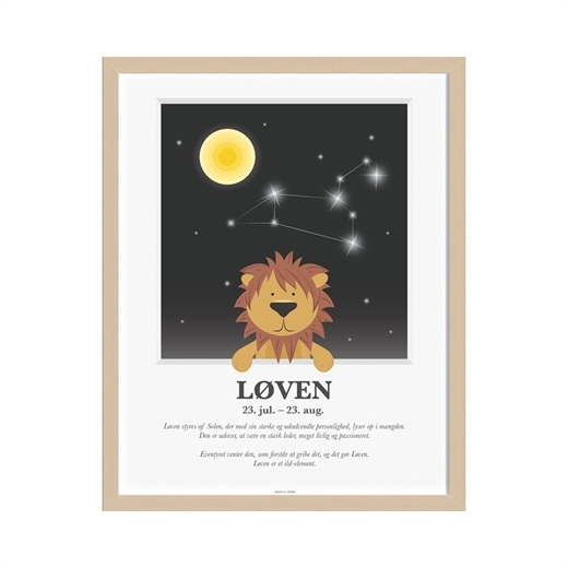 KIDS by FRIIS Stjernetegns plakat - Løven